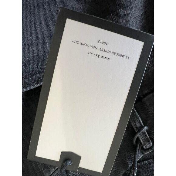 3x1 Denim NWT Womens High Rise Double Seam Black Faded Jeans size 29 MSRP $225 - Picture 3 of 7